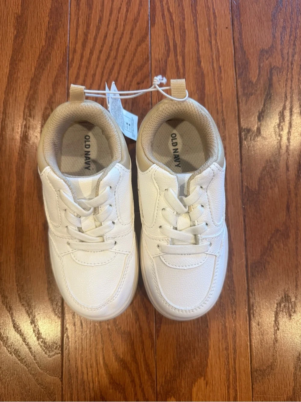 Old Navy White Kids Lace-Up Sneakers